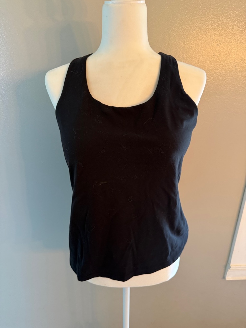 CRZ Yoga Butterluxe Black Built in Bra Tank Top